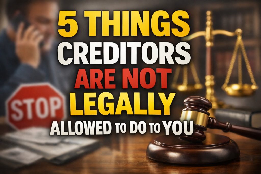 5 Things Creditors Are Not Legally Allowed to Do to You