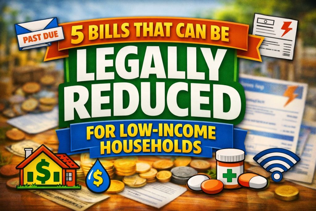 5 Bills That Can Be Legally Reduced for Low-Income Households