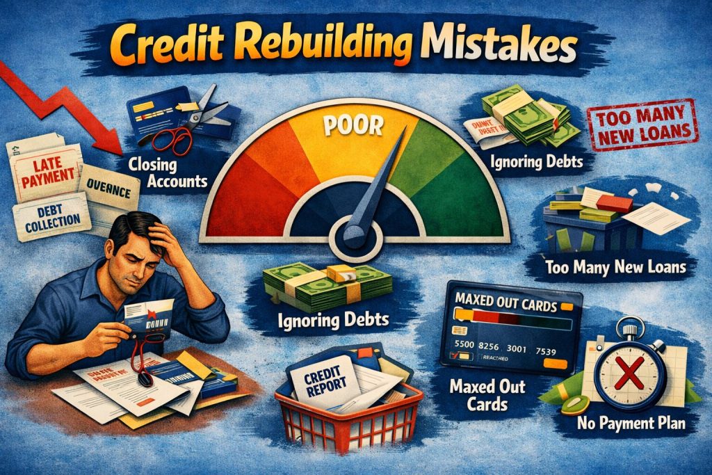 Top 7 Mistakes People Make When Trying to Rebuild Their Credit
